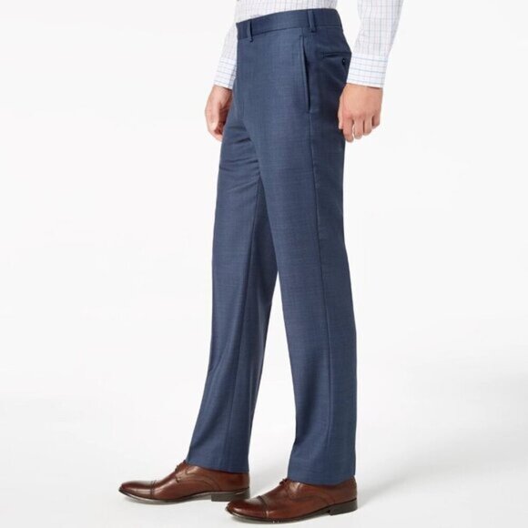 Calvin Klein Dress Suit Pants Blue 36W x 30L 36Wx30L b164 - Picture 2 of 16